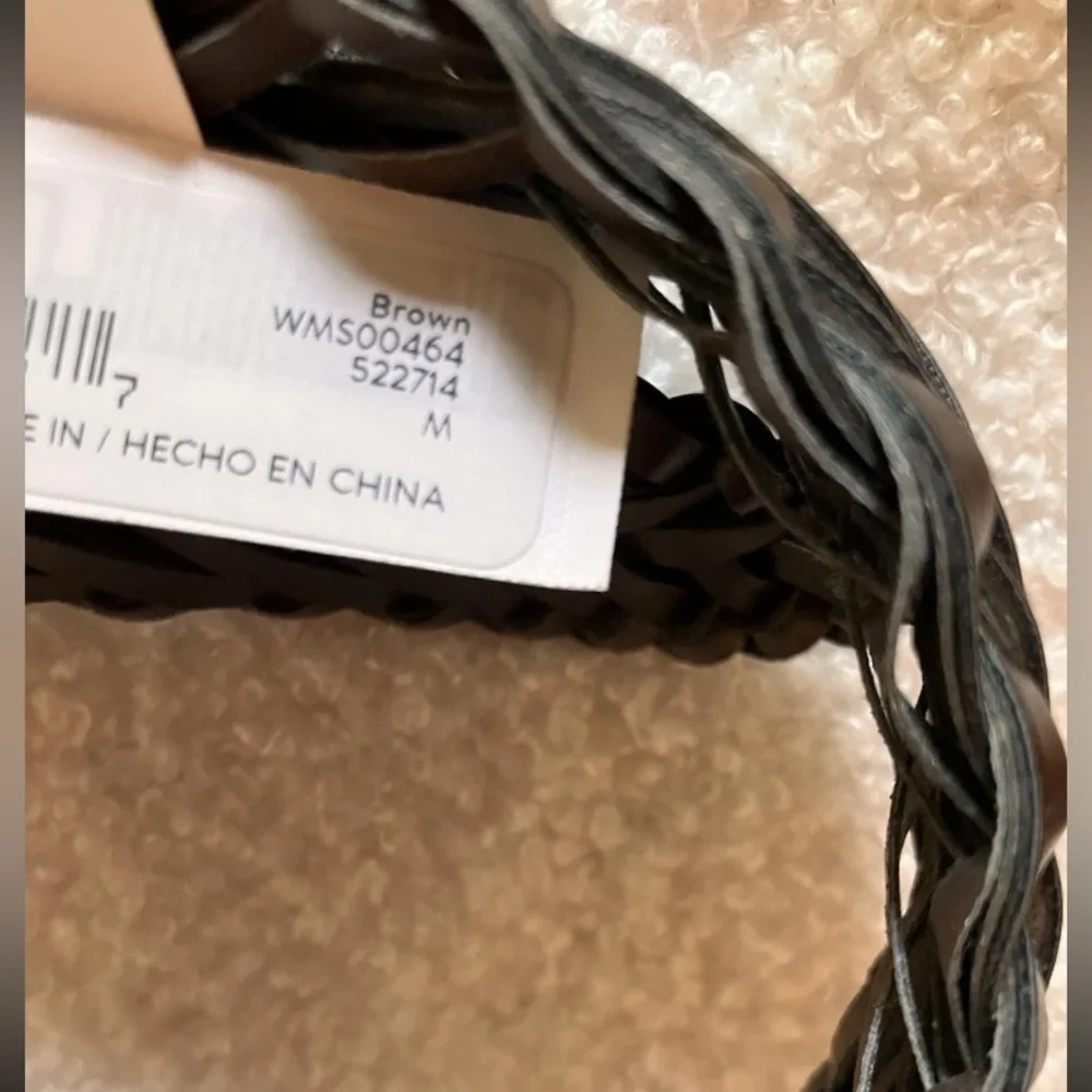 💜Wonder Nation Boys' Braided Belt Size:Medium Waist 33in